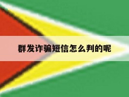 群发诈骗短信怎么判的呢