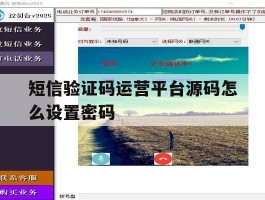 短信验证码运营平台源码怎么设置密码