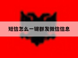 短信怎么一键群发微信信息