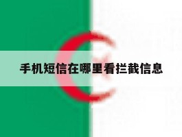 手机短信在哪里看拦截信息