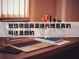 短信供应商渠道代理是真的吗还是假的