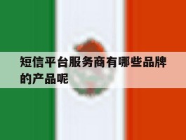 短信平台服务商有哪些品牌的产品呢的简单介绍