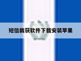 短信截获软件下载安装苹果