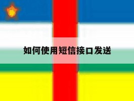 如何使用短信接口发送