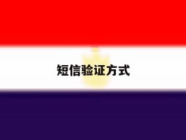短信验证方式