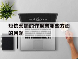 短信营销的作用有哪些方面的问题