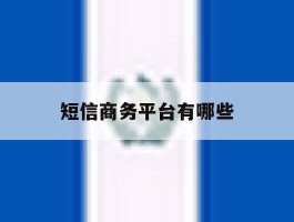 短信商务平台有哪些