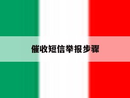 催收短信举报步骤