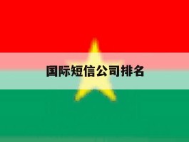 国际短信公司排名