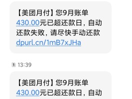 贷款逾期短信图片真实