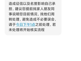 贷款逾期催收短信模板范文